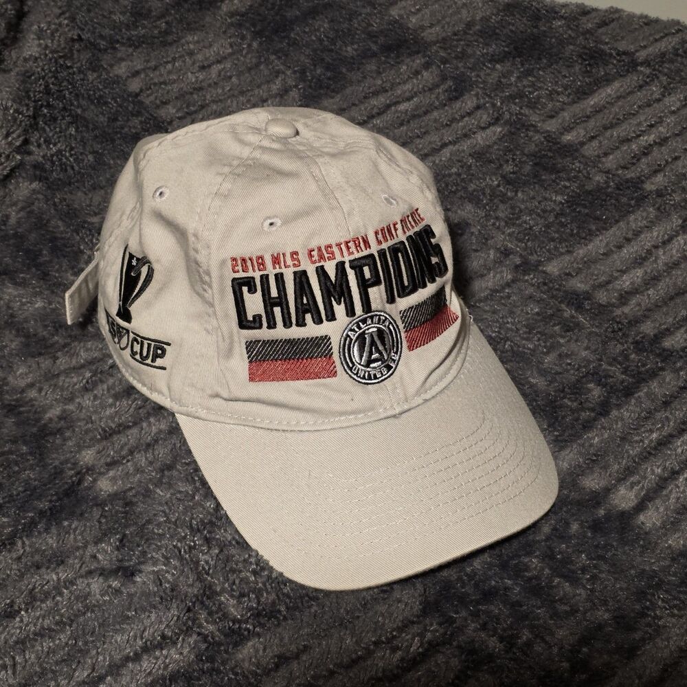 Adidas 2018 MLS Champions Atlanta United Hat Cap Adidas Cup One Size Gray  NWT